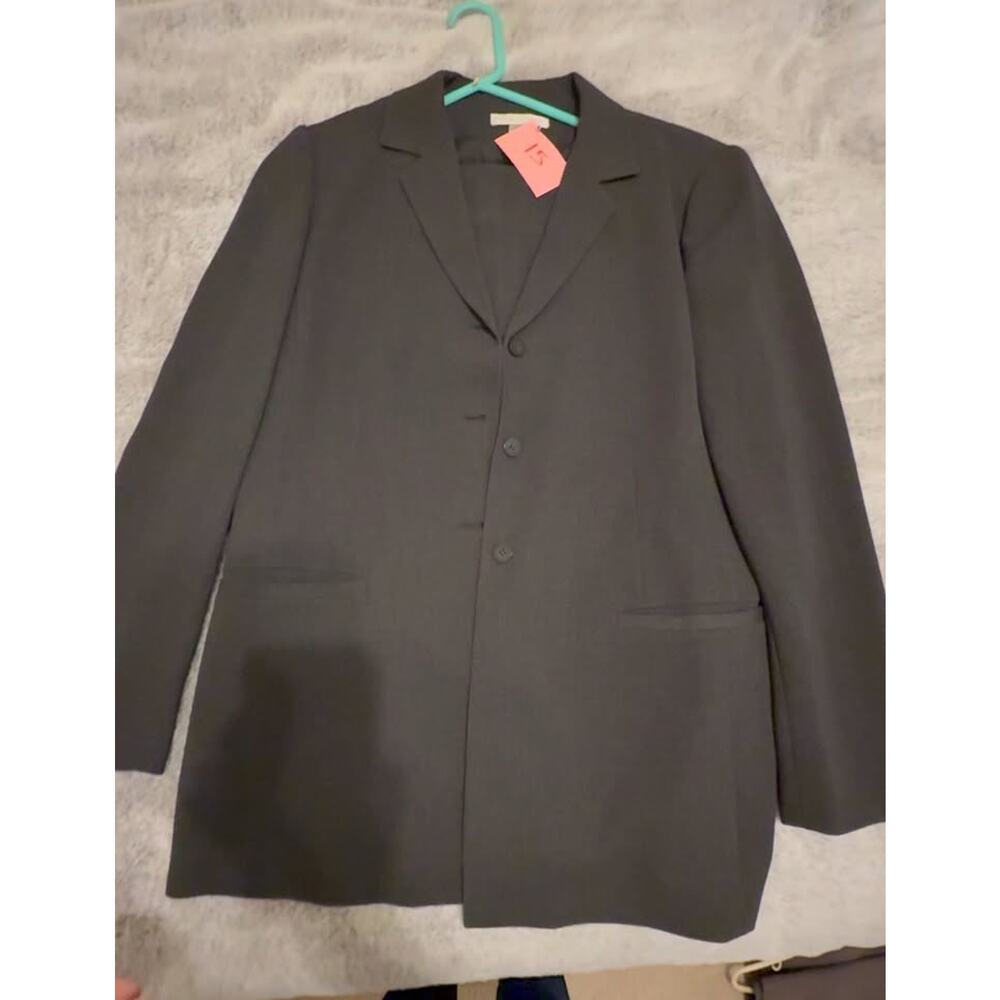 Casual Corner Suit Pants, Size 12, dark gray